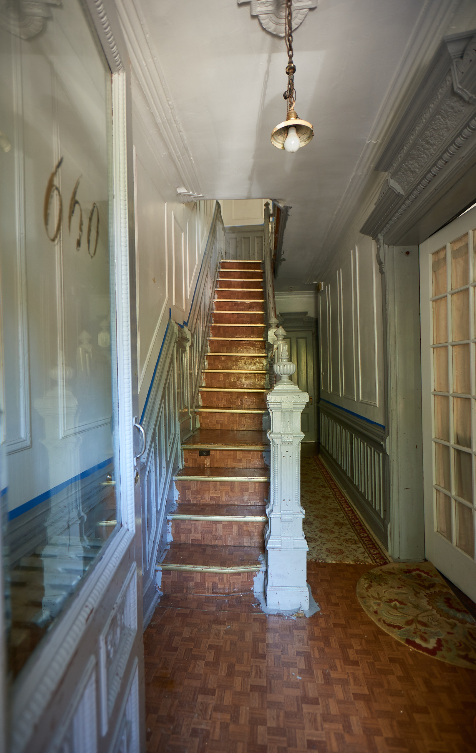 660 Macon Street Brooklyn, NY 11233 - Photo 3 of 17 a view of entryway and hall with wooden floor
