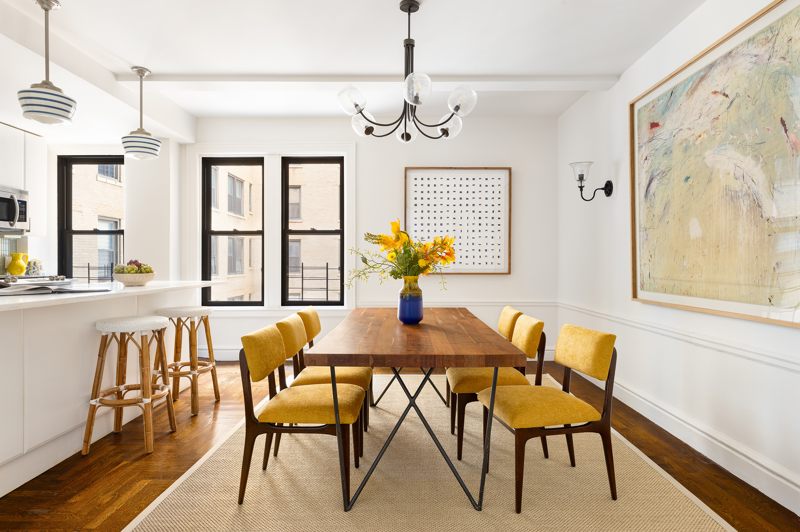 135 Eastern Parkway, Unit 7A Brooklyn, NY 11238 - Photo 4 of 15 a dining room with furniture and window