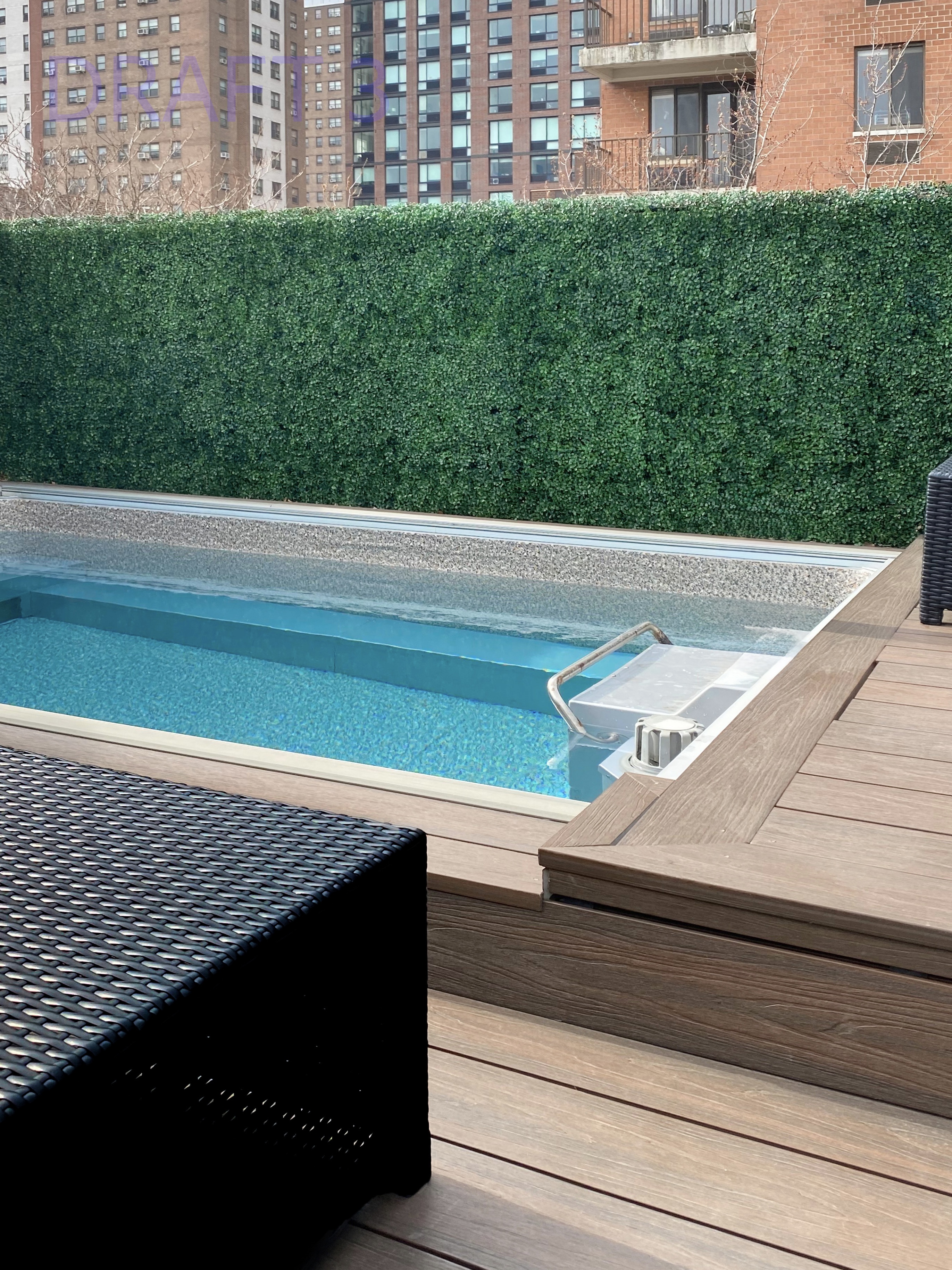 440 West 20th Street Manhattan, NY 10011 - Photo 6 of 20 a view of a balcony with a floor to ceiling window and grass