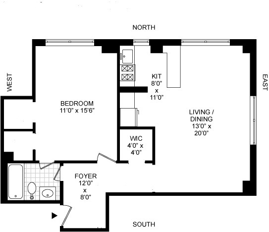 200 East 16th Street, Unit 4A Manhattan, NY 10003 - Photo 6 of 6 a picture of a bench in a microwave