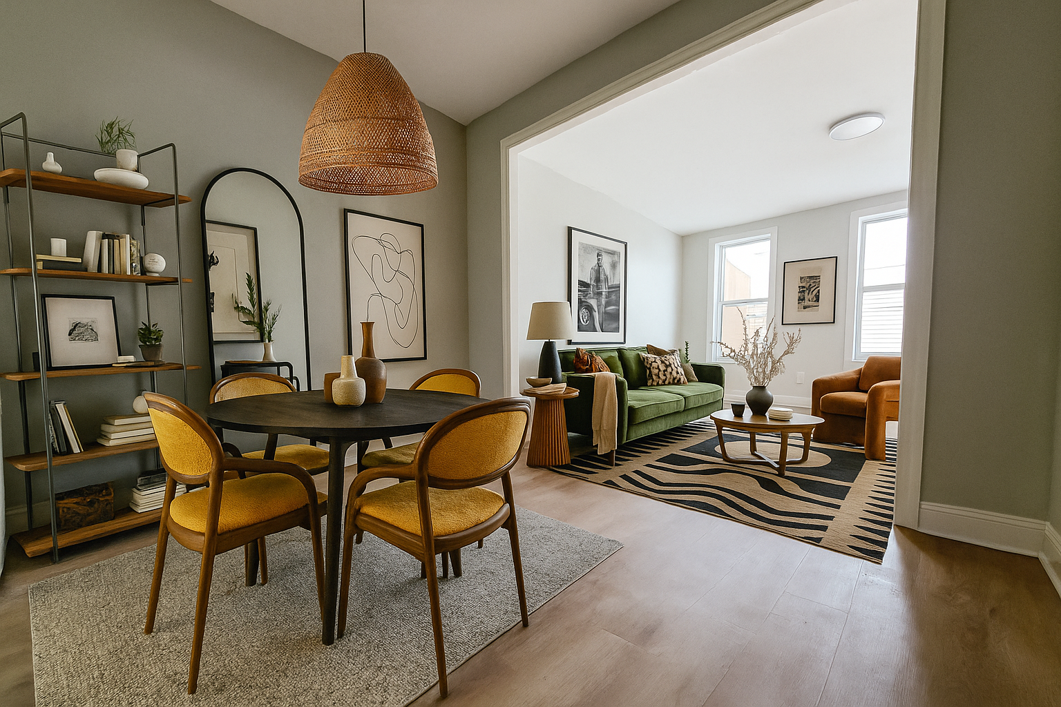733 Metropolitan Avenue, Unit 3 Brooklyn, NY 11211 - Photo 1 of 13 a living room with furniture and a potted plant
