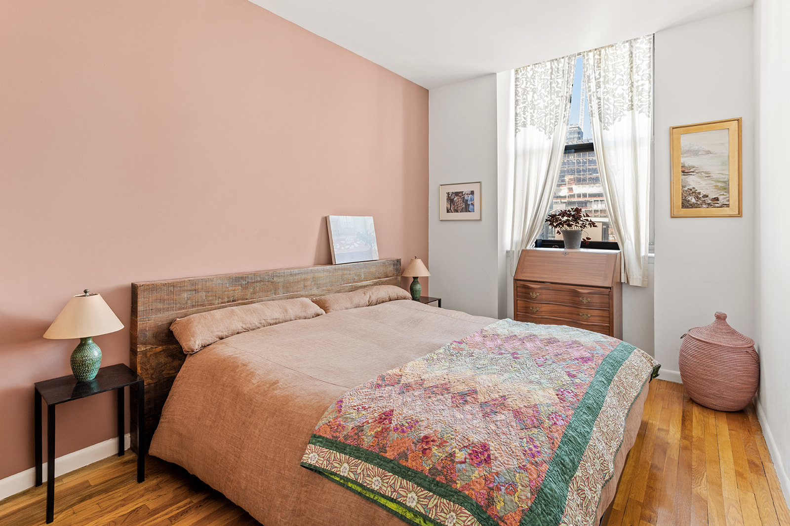 88 Wyckoff Street, Unit 4F Brooklyn, NY 11201 - Photo 5 of 12 a bedroom with a bed and wooden floor