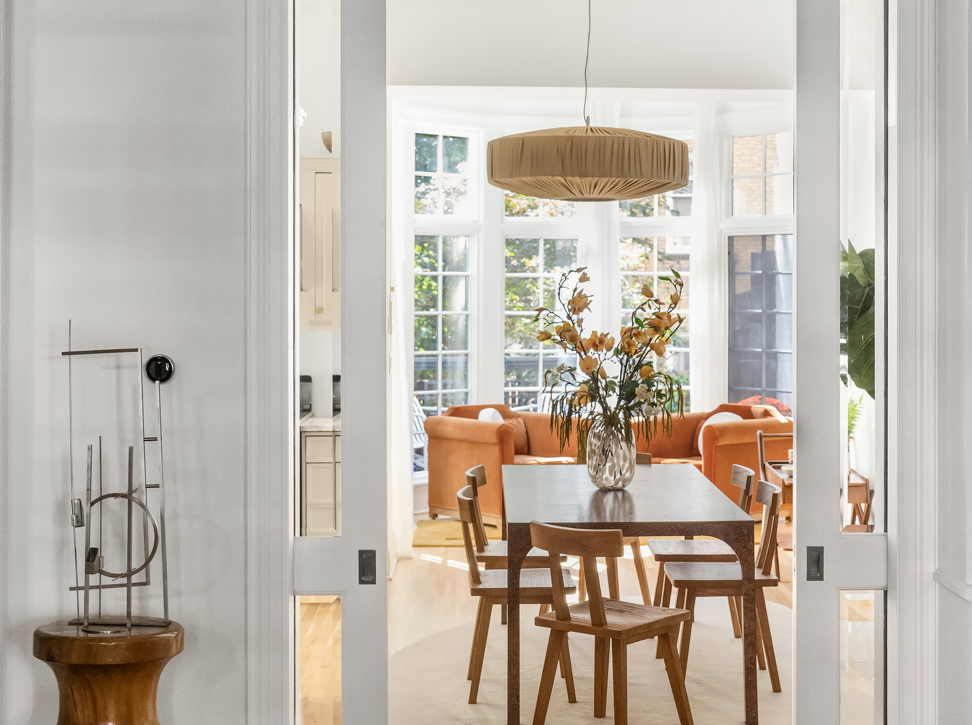 112 West 13th Street Manhattan, NY 10011 - Photo 8 of 46 a dining room with furniture and window