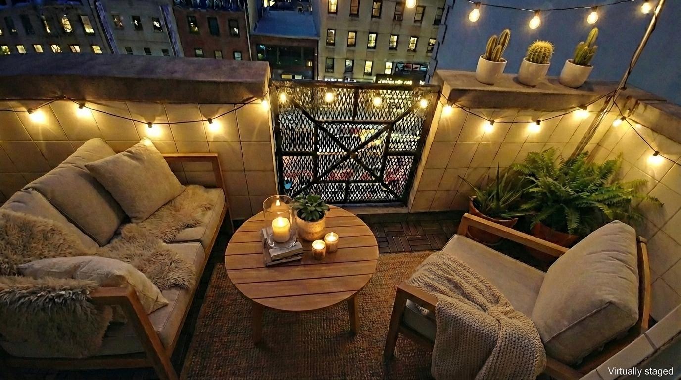 408 8th Avenue, Unit 5C Manhattan, NY 10001 - Photo 14 of 17 a view of a livingroom with furniture and chandelier