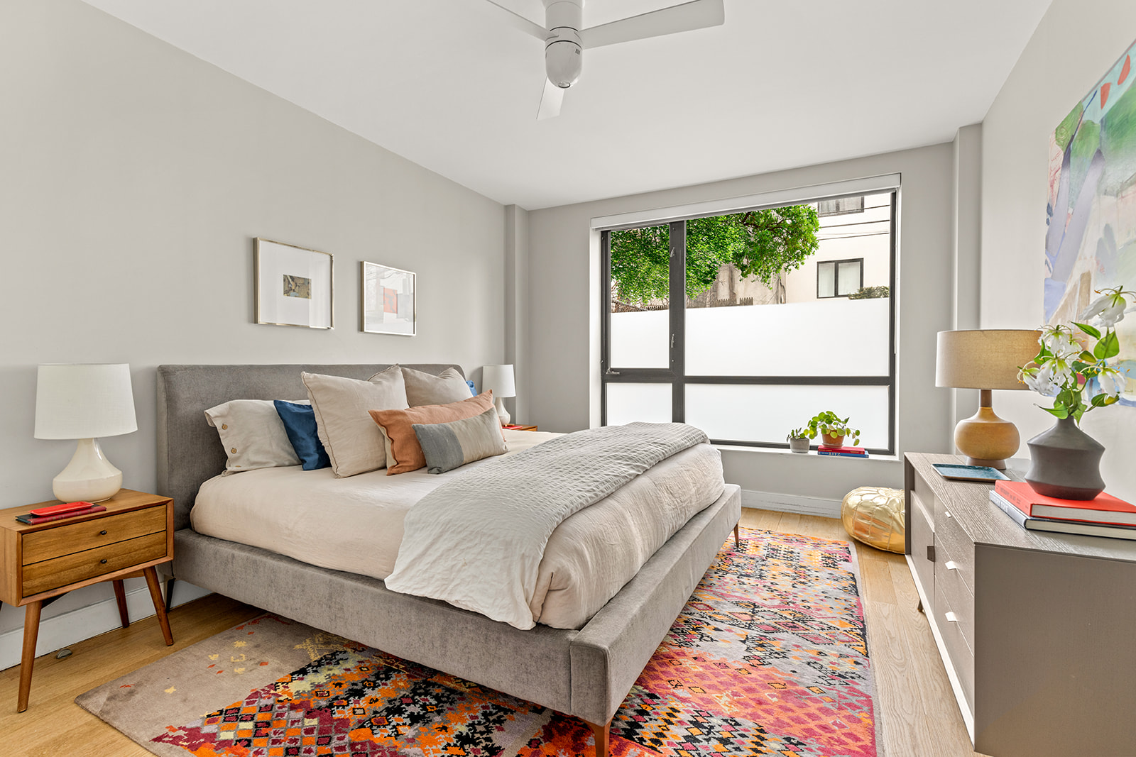 516 Classon Avenue, Unit 1B Brooklyn, NY 11238 - Photo 10 of 17 a bedroom with bed and a window