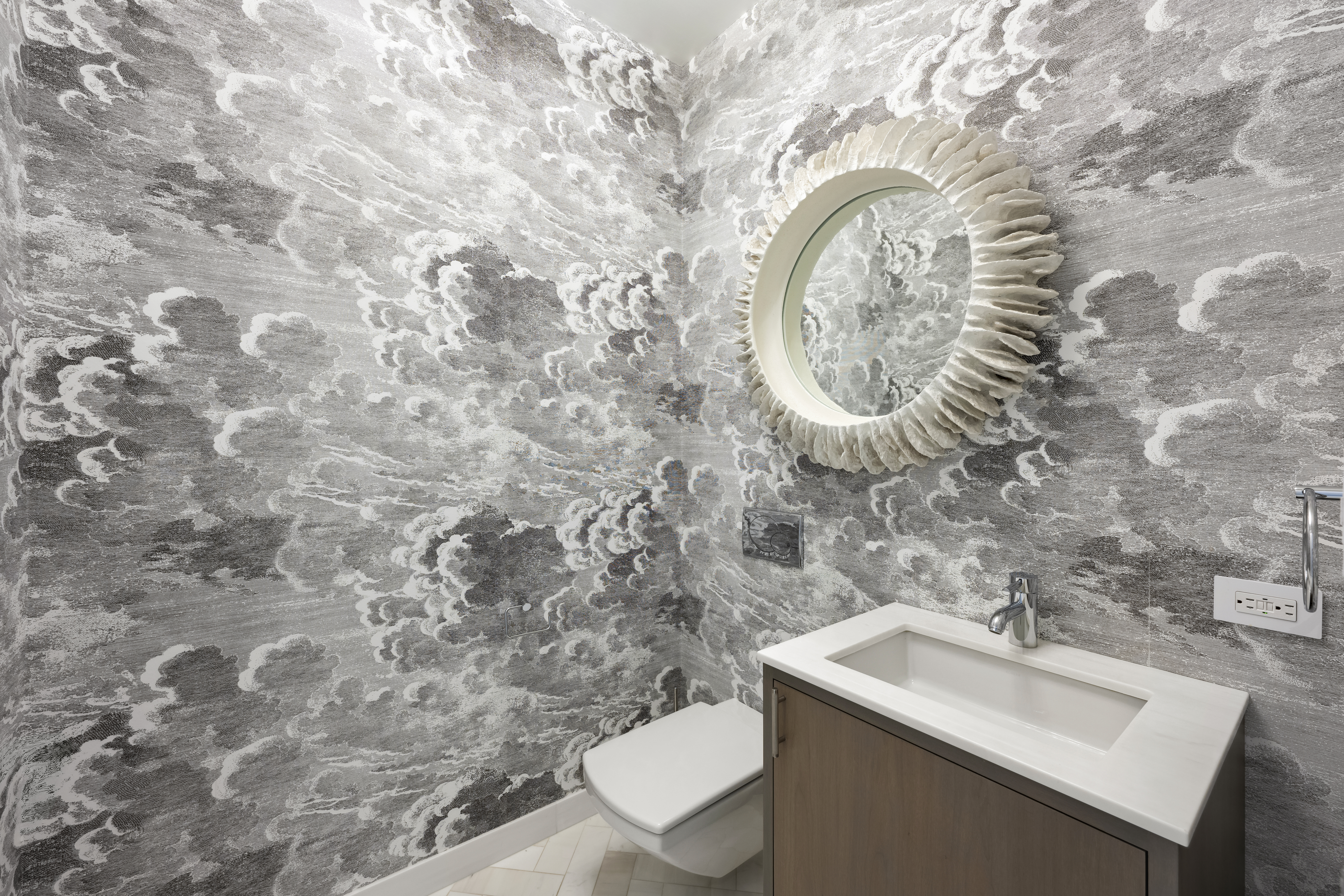 60 West 20th Street, Unit 2F Manhattan, NY 10011 - Photo 15 of 21 a bathroom with a sink and a mirror