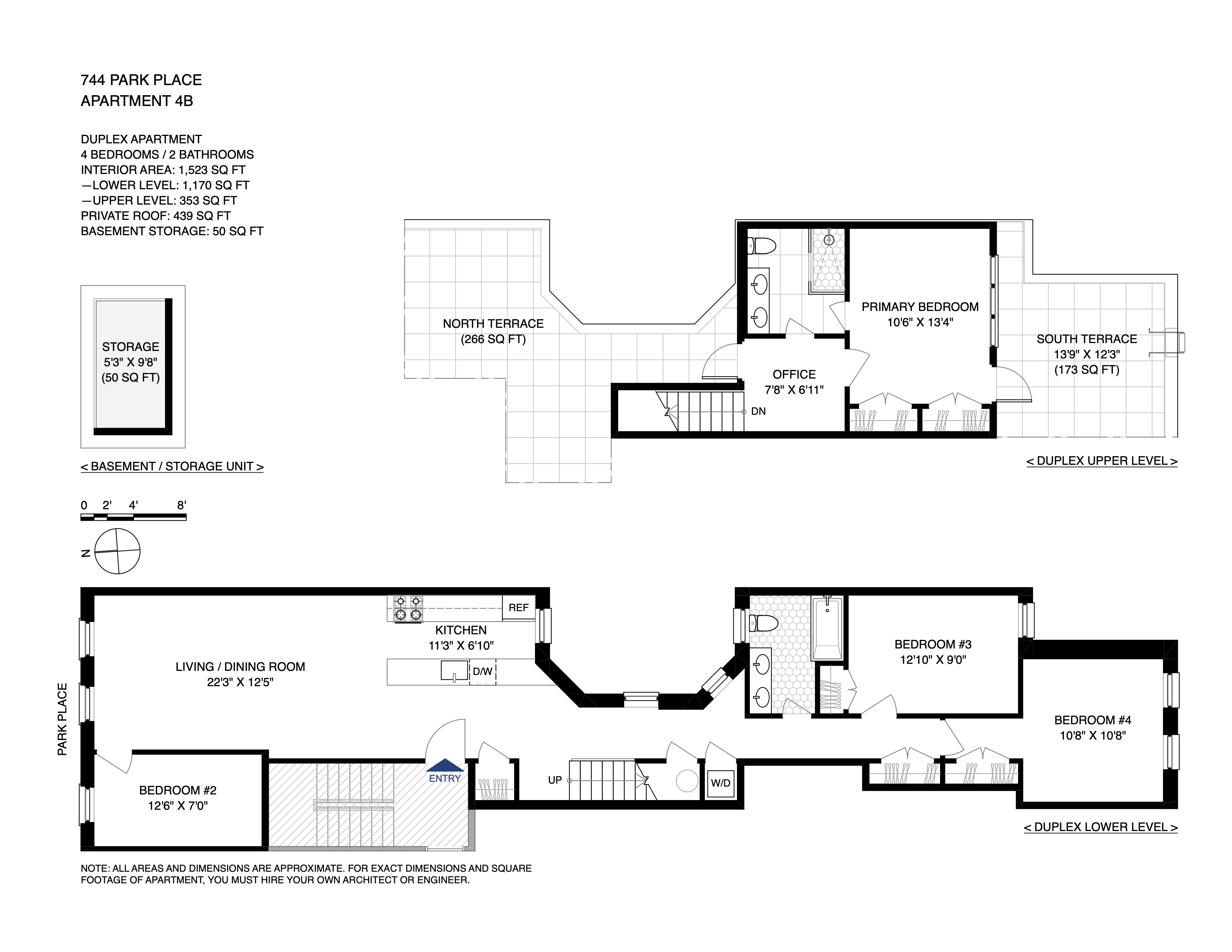 744 Park Place, Unit 4B Brooklyn, NY 11216 - Photo 12 of 12 a picture of a black and white photo