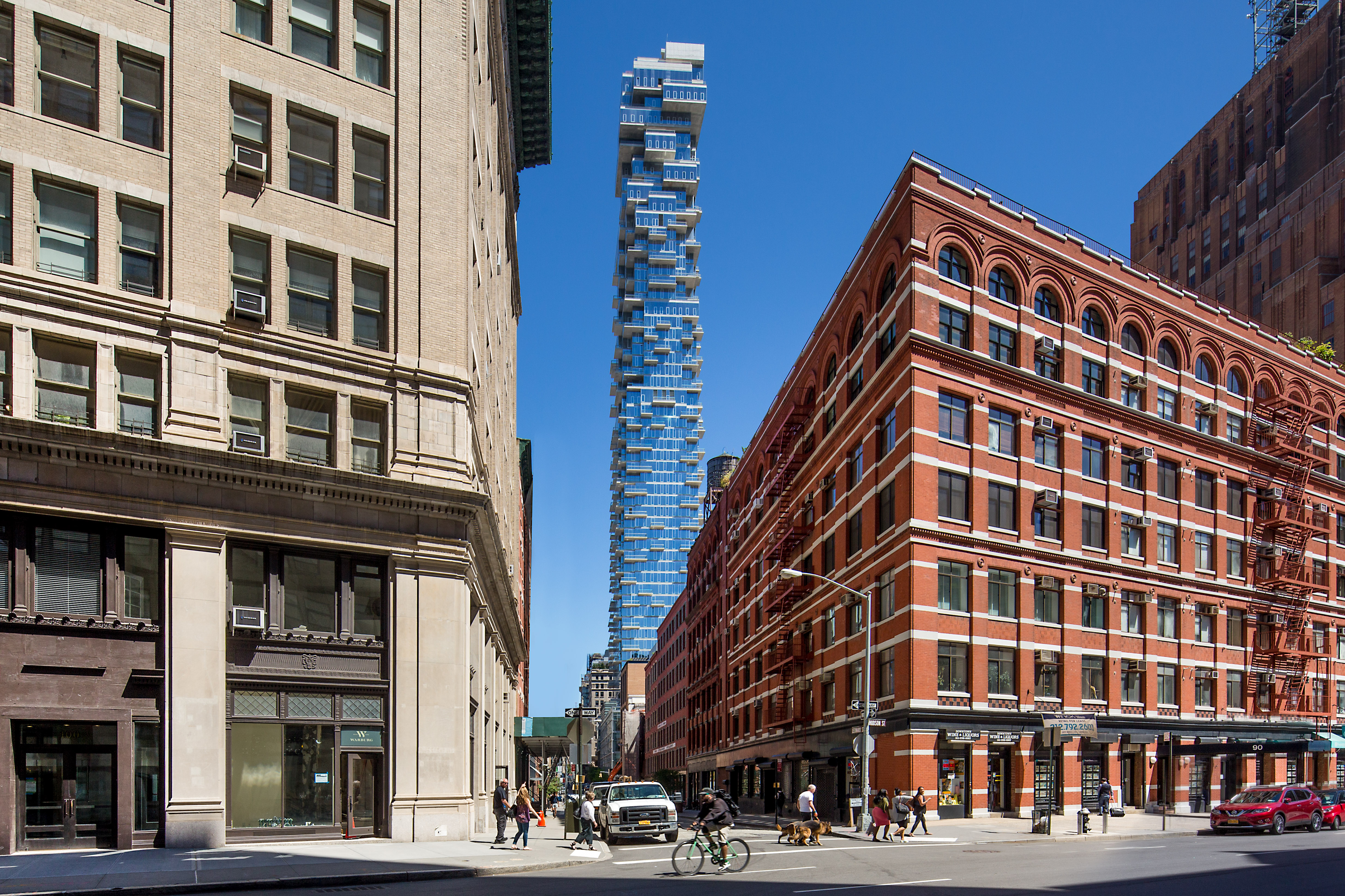 56 Leonard Street, Unit 12AEAST Manhattan, NY 10013 - Photo 6 of 11 front view of a building