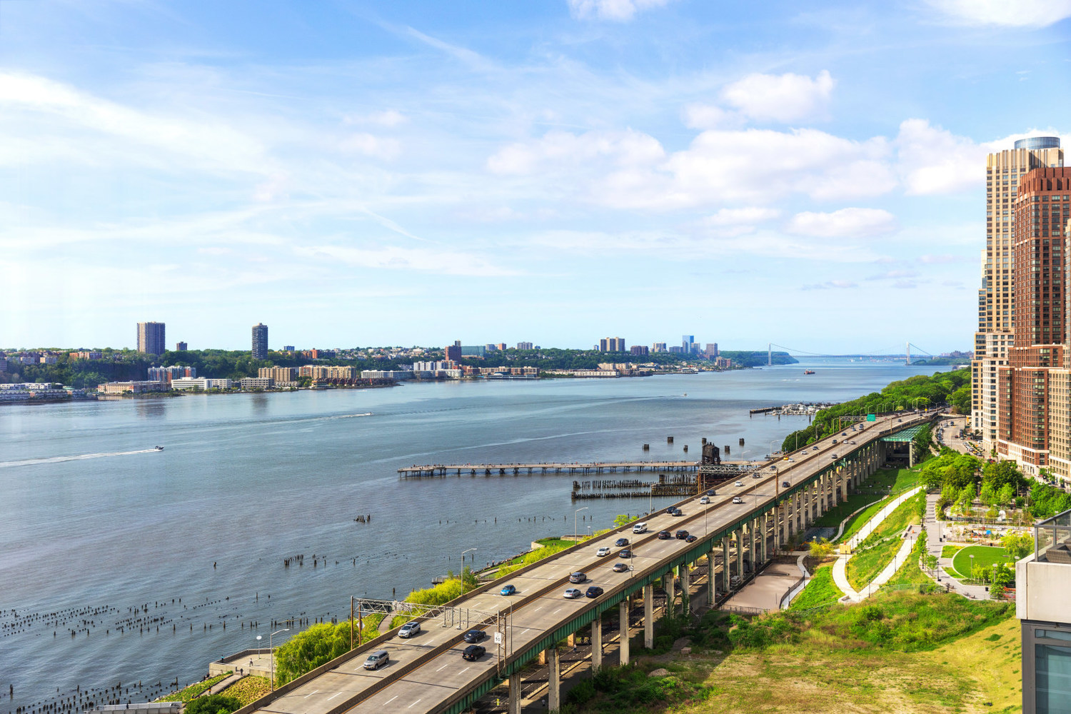 50 Riverside Boulevard, Unit 14L Manhattan, NY 10069 - Photo 12 of 22 a view of a lake and a mountain view in back