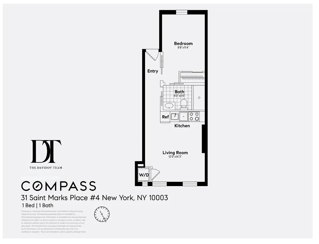 31 St Marks Place, Unit 4 Manhattan, NY 10003 - Photo 11 of 11 a picture of a wall with a white wall