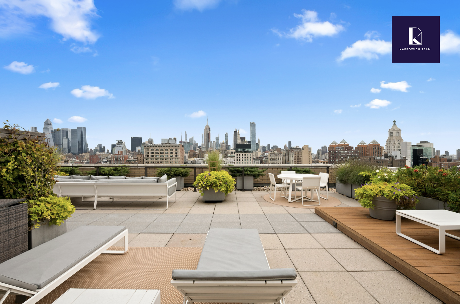 20 East 9th Street, Unit 7V Manhattan, NY 10003 - Photo 22 of 30 a view of a terrace with sitting area