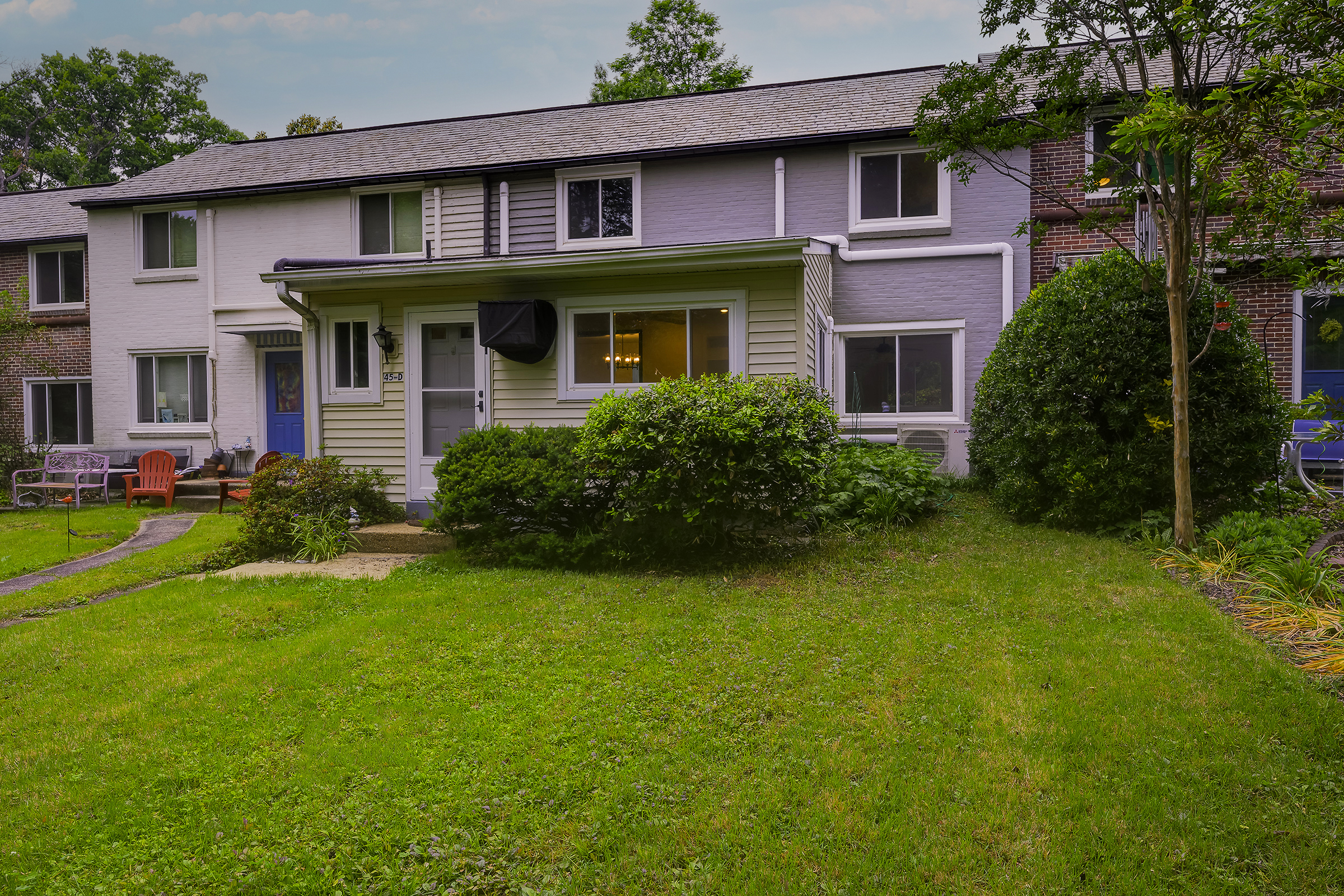 45 D Ridge Road Greenbelt, MD 20770 - Photo 33 of 35 a front view of a house with garden
