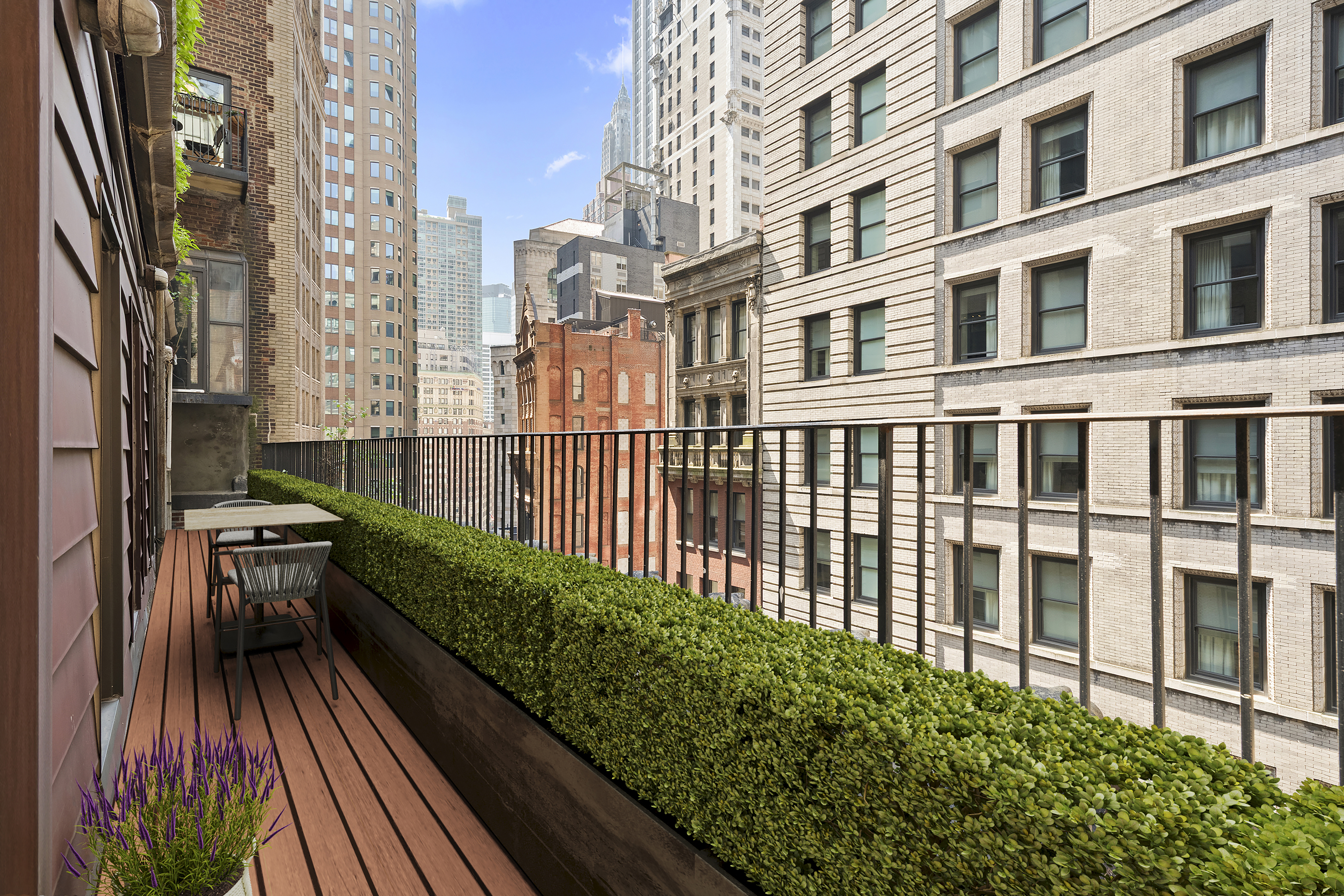 176 Broadway, Unit 9F Manhattan, NY 10038 - Photo 6 of 9 a balcony with city view