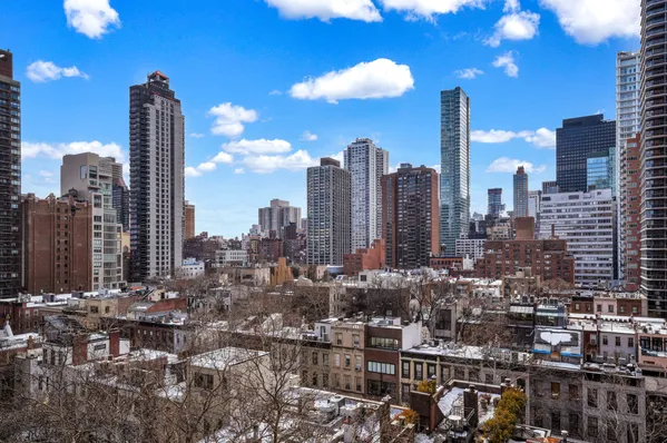 a city view with lot of high rise buildings