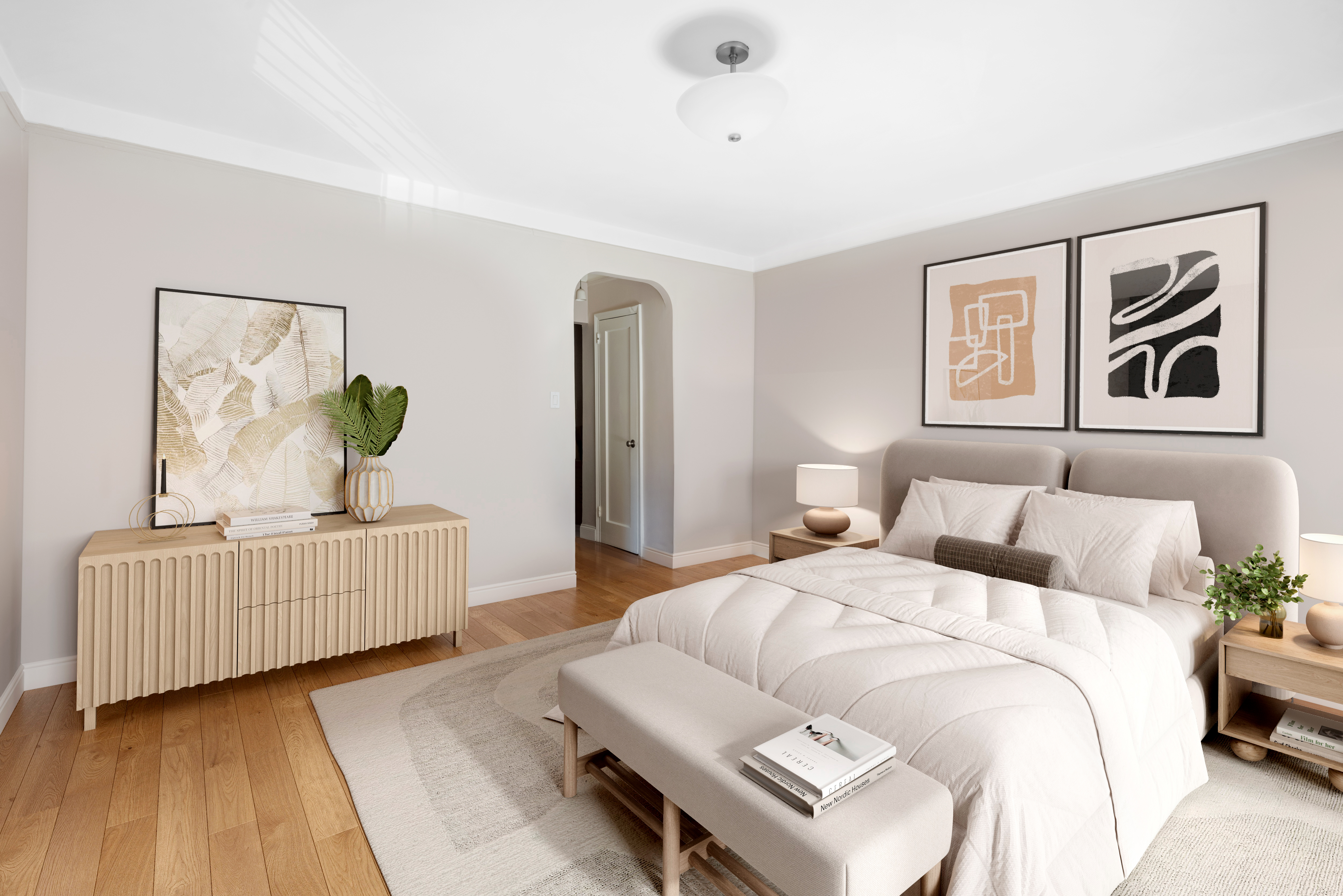 44 Prospect Park West, Unit A1 Brooklyn, NY 11215 - Photo 5 of 9 a bedroom with a bed and a couch