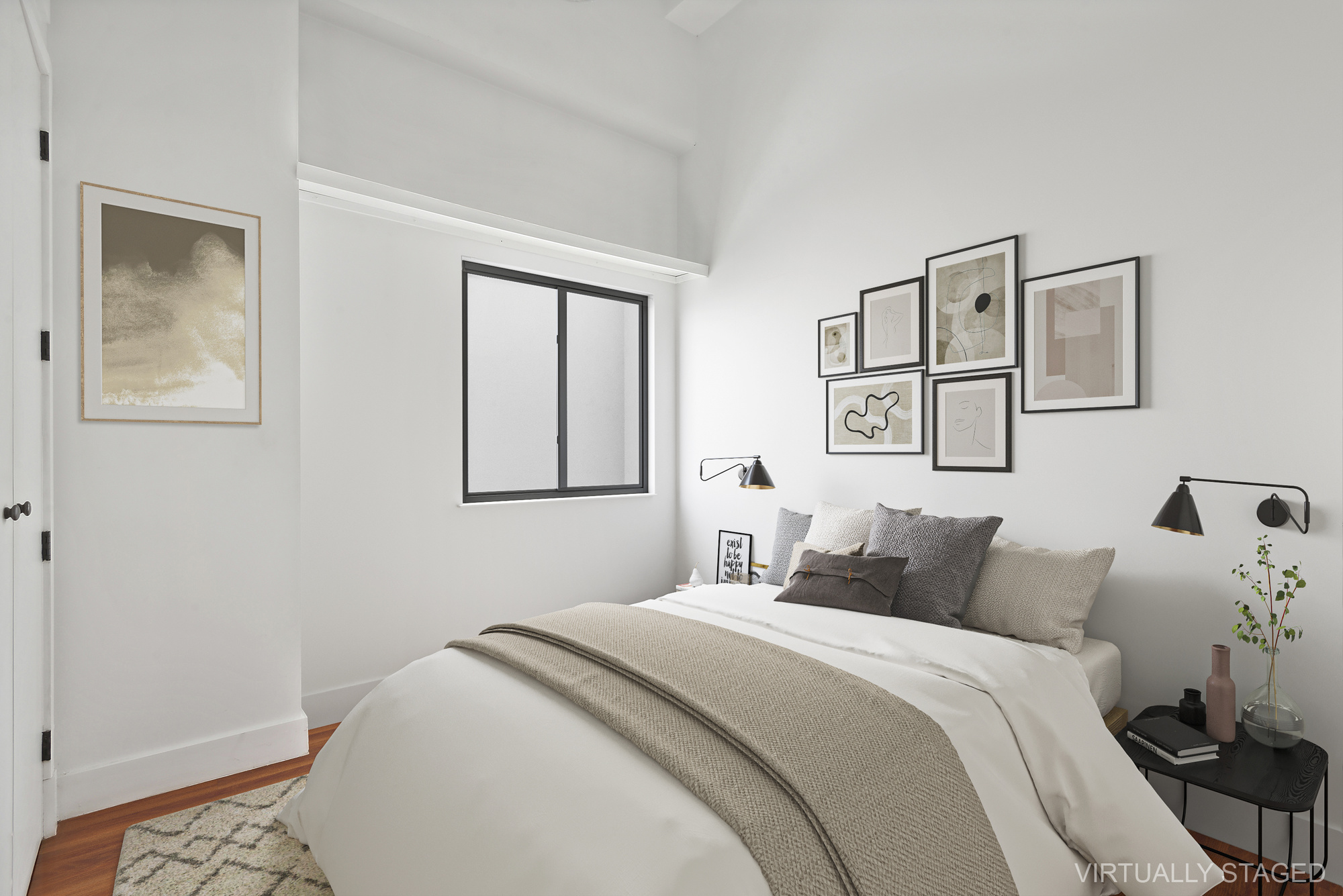 180 Bainbridge Street, Unit 106 Brooklyn, NY 11233 - Photo 4 of 22 a bedroom with a bed and a window
