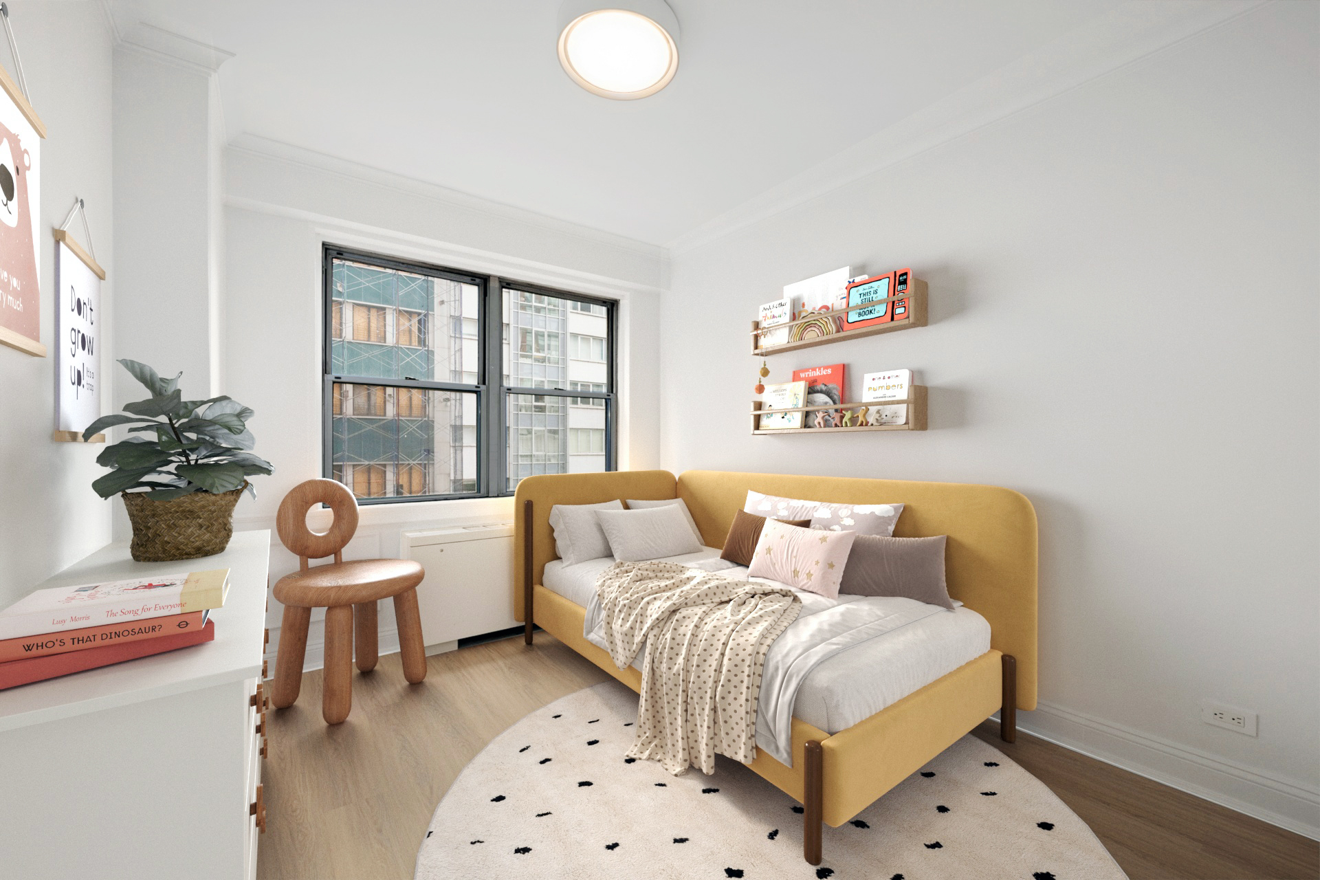 10 West 15th Street, Unit 414 Manhattan, NY 10011 - Photo 9 of 16 a bedroom with furniture and a window