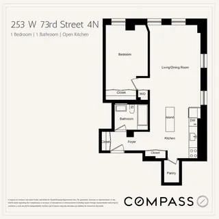 $945,000 | 253 West 73rd Street, Unit 4N | Upper West Side
