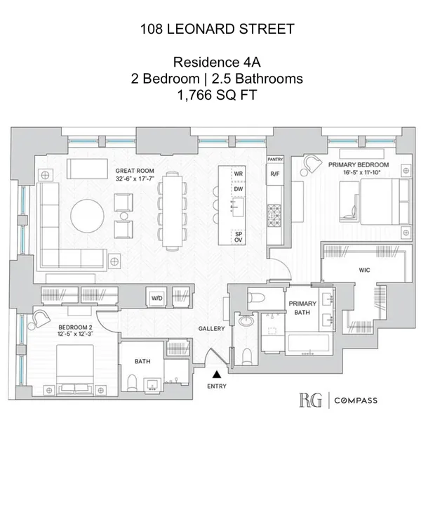 $3,995,000 | 108 Leonard Street, Unit 4A | TriBeCa