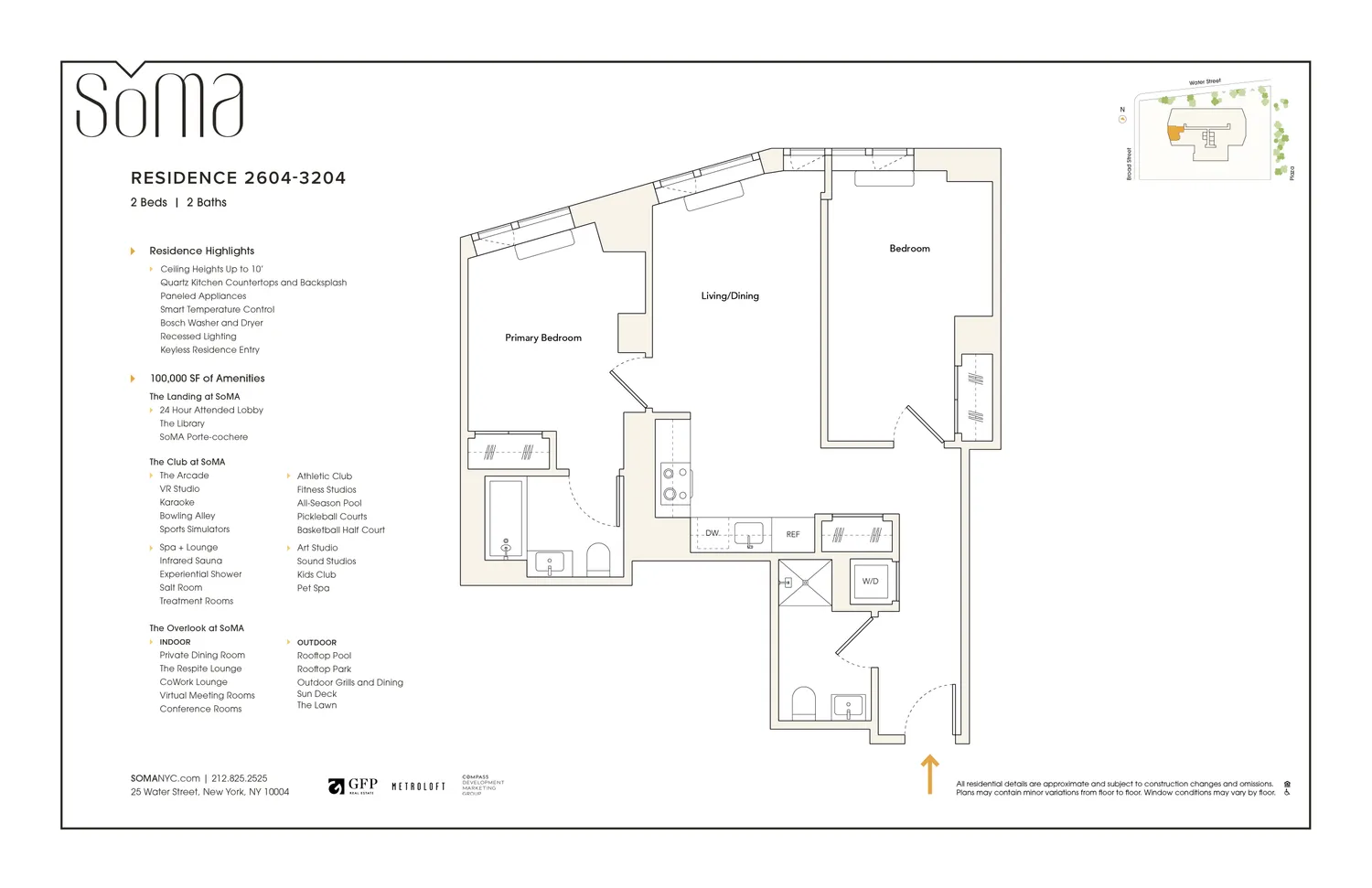 $8,645 | 25 Water Street, Unit 2804 | Financial District