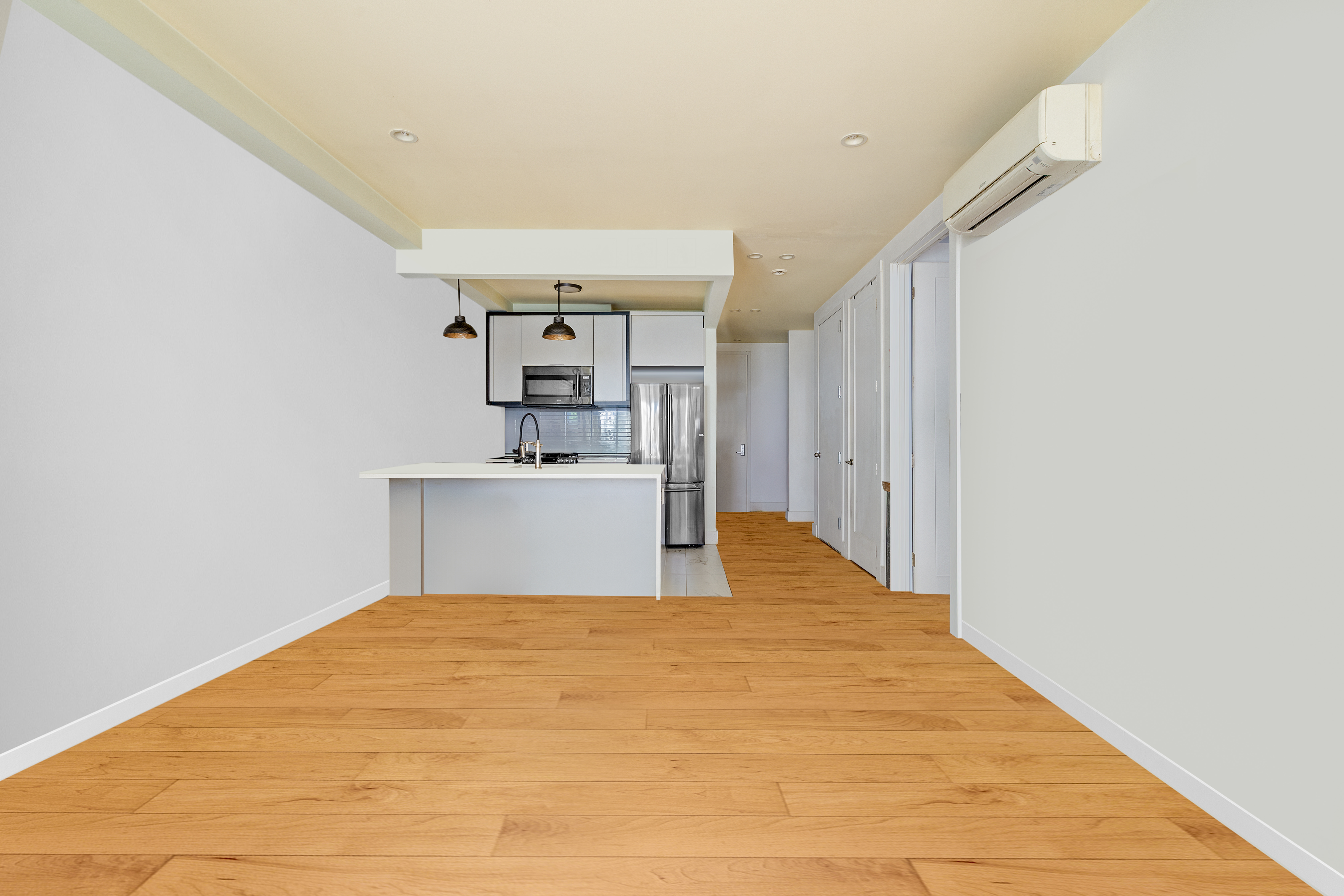 Saint Marks Avenue Brooklyn, NY 11213 - Photo 7 of 16 a view of a kitchen with wooden floor