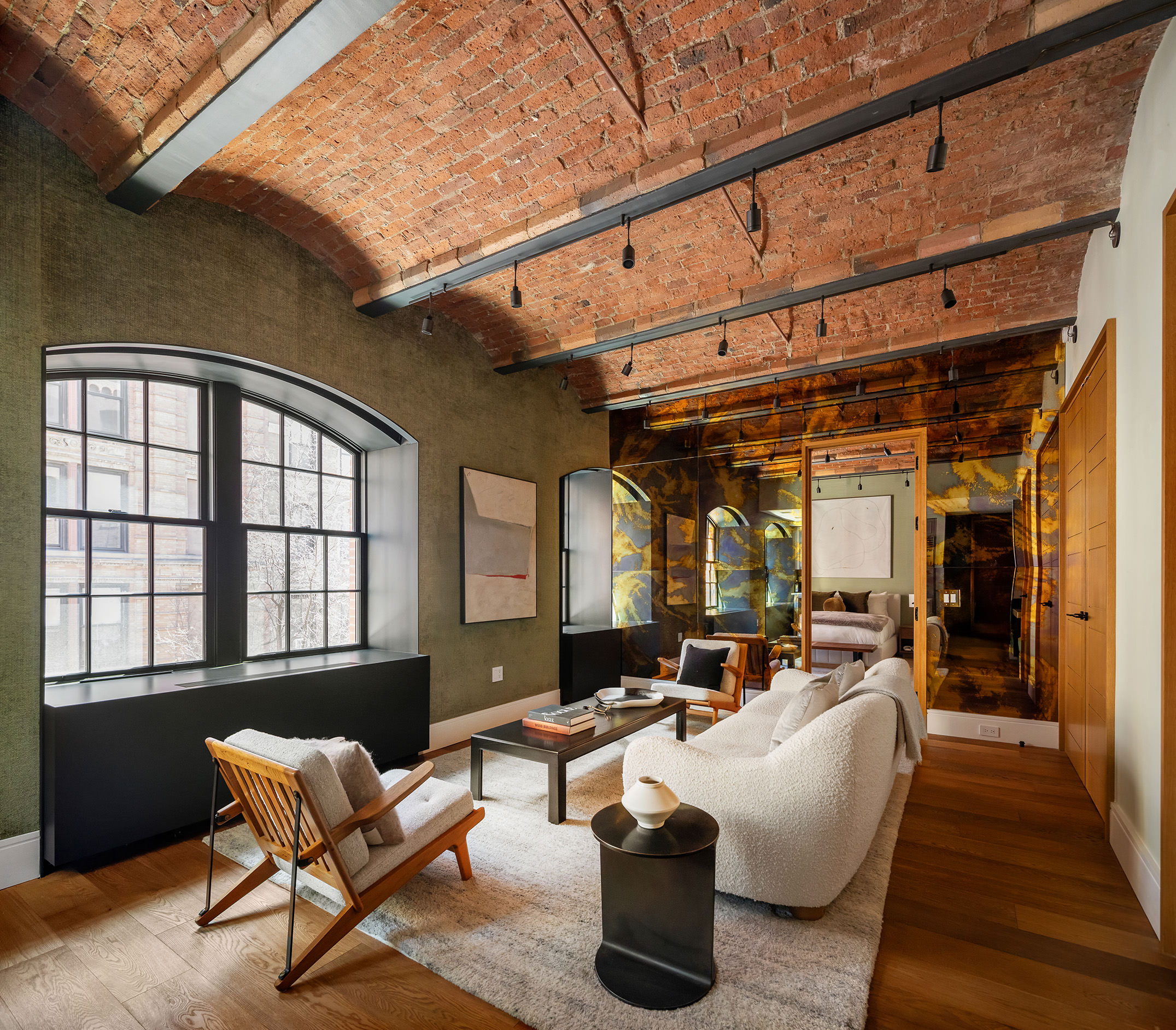 36 Bleecker Street, Unit 3DC Manhattan, NY 10012 - Photo 13 of 30 a living room with furniture and a large window