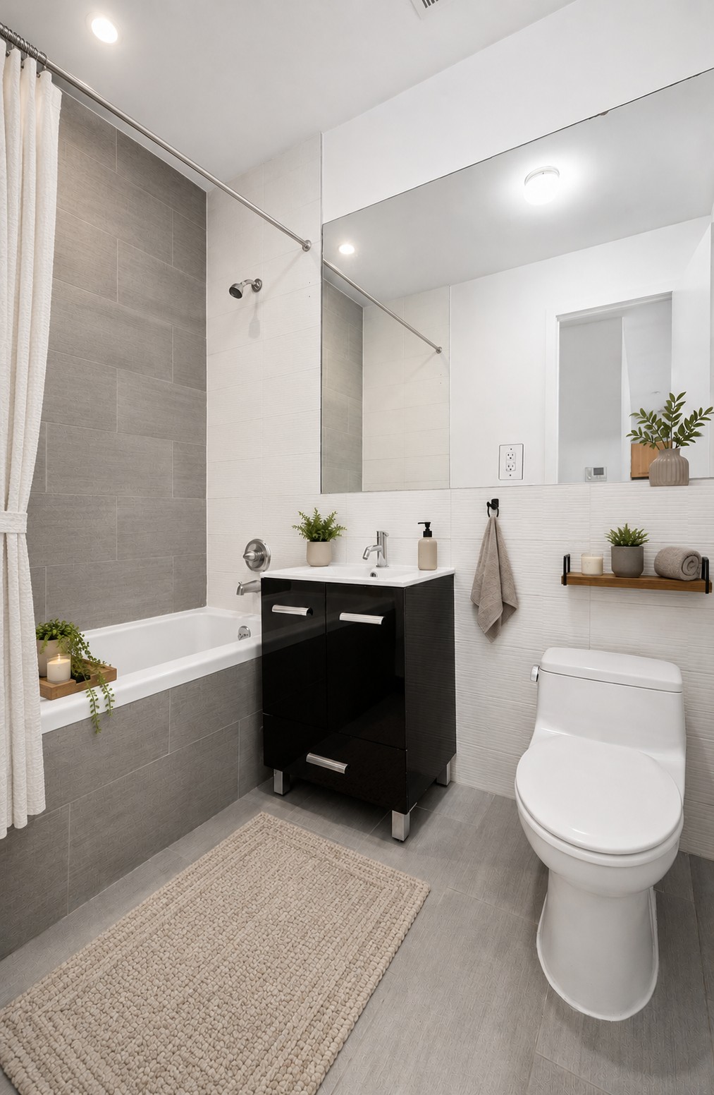 177 Concord Street, Unit 1A Brooklyn, NY 11201 - Photo 5 of 11 a bathroom with a sink a toilet and bathtub