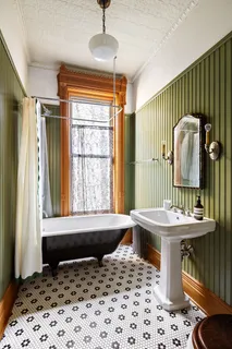 a room with furniture and a fireplace