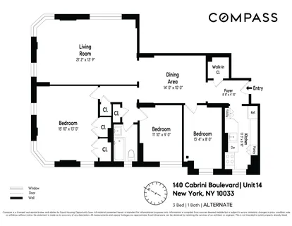 $899,000 | 140 Cabrini Boulevard, Unit 14 | Hudson Heights