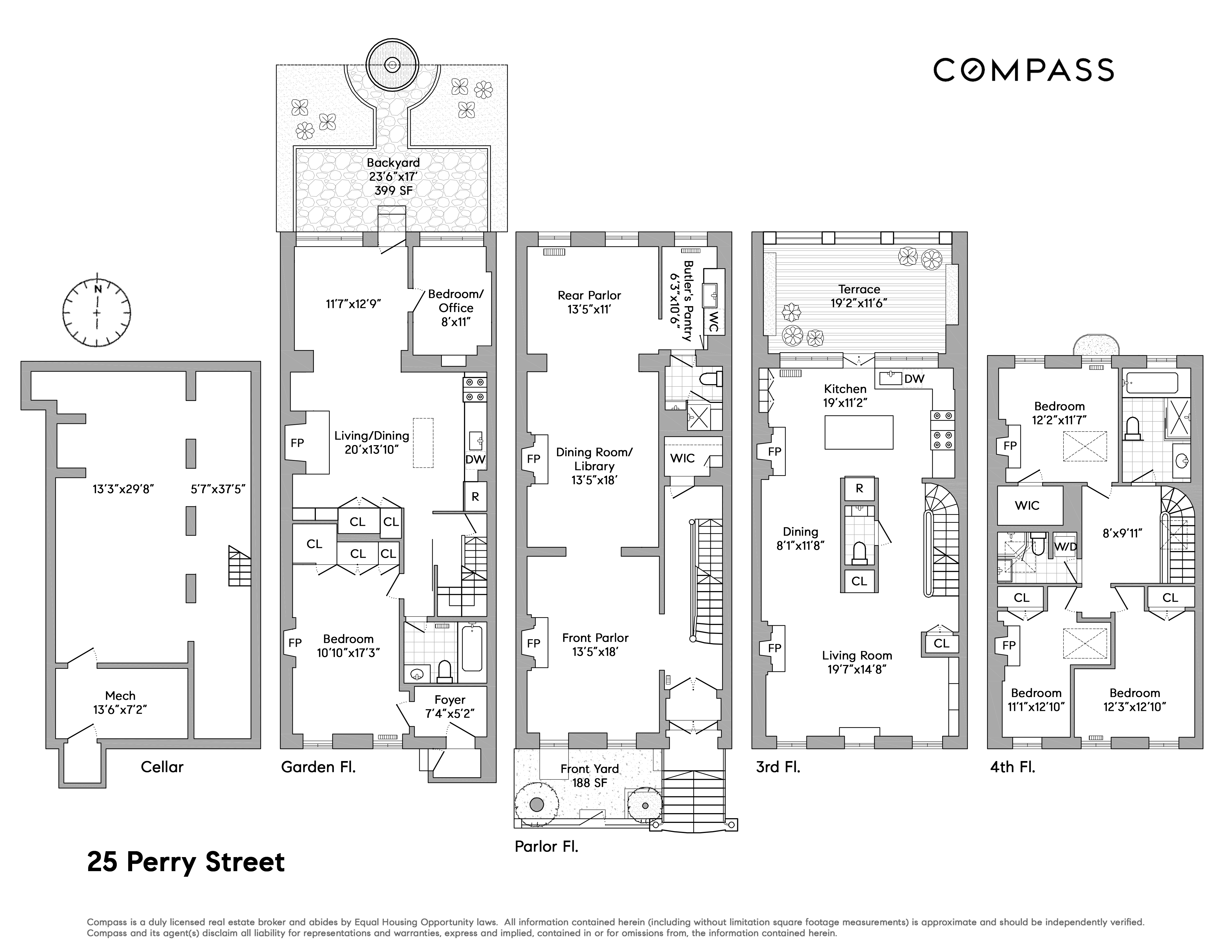 25 Perry Street Manhattan, NY 10014 - Photo 32 of 32 a black and white photo of a living room