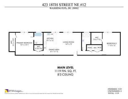 $450,000 | 423 18th Street Northeast, Unit 12, Washington, DC 20002