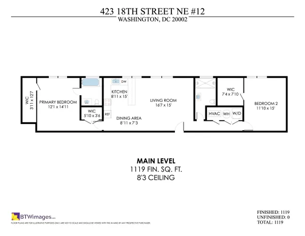 $450,000 | 423 18th Street Northeast, Unit 12, Washington, DC 20002