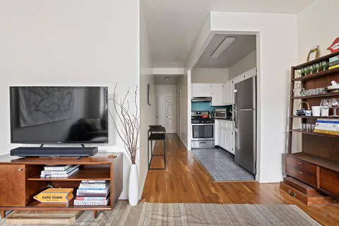 a view of a living room