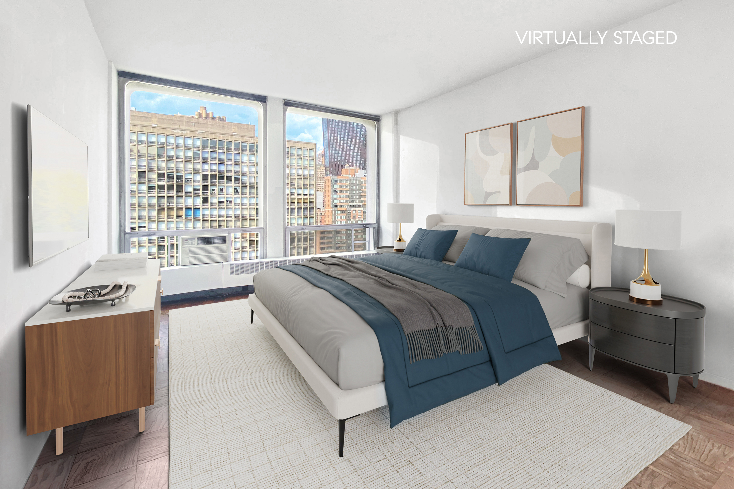 333 East 30th Street, Unit 16A Manhattan, NY 10016 - Photo 6 of 18 a bedroom with a bed and a window