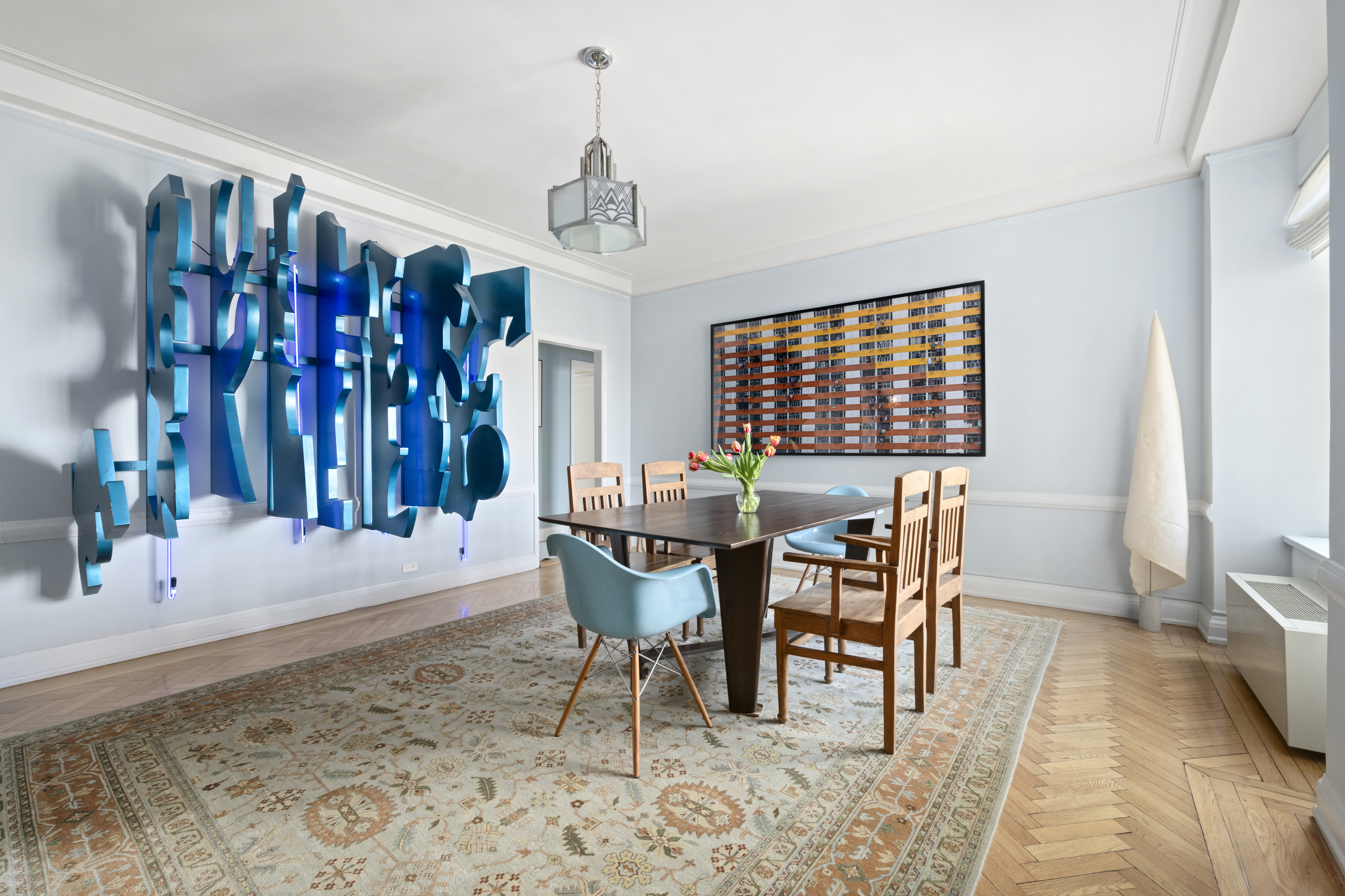 300 Central Park West, Unit 21G Manhattan, NY 10024 - Photo 5 of 21 a dining room with furniture and window