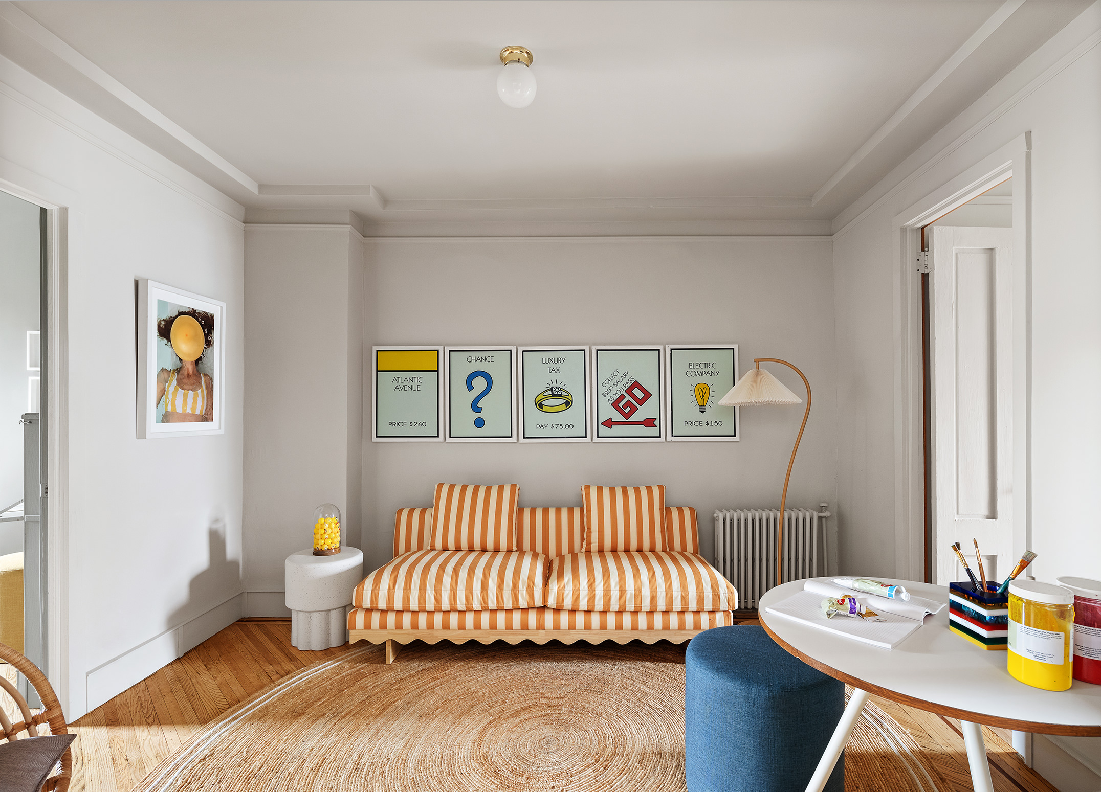 115 A 2nd Place Brooklyn, NY 11231 - Photo 15 of 27 a bedroom with a bed and a couch