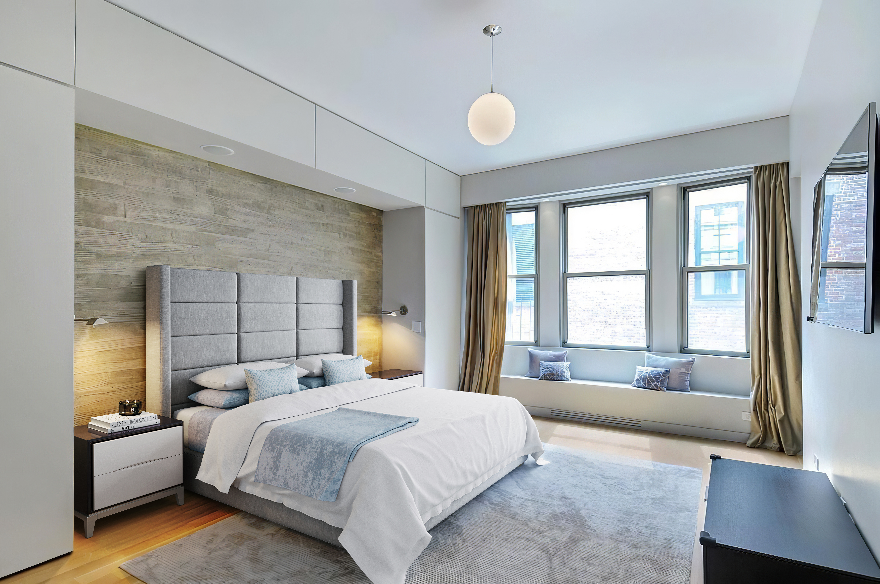 36 Gramercy Park East, Unit 10S Manhattan, NY 10003 - Photo 2 of 5 a spacious bedroom with a bed and wooden floor