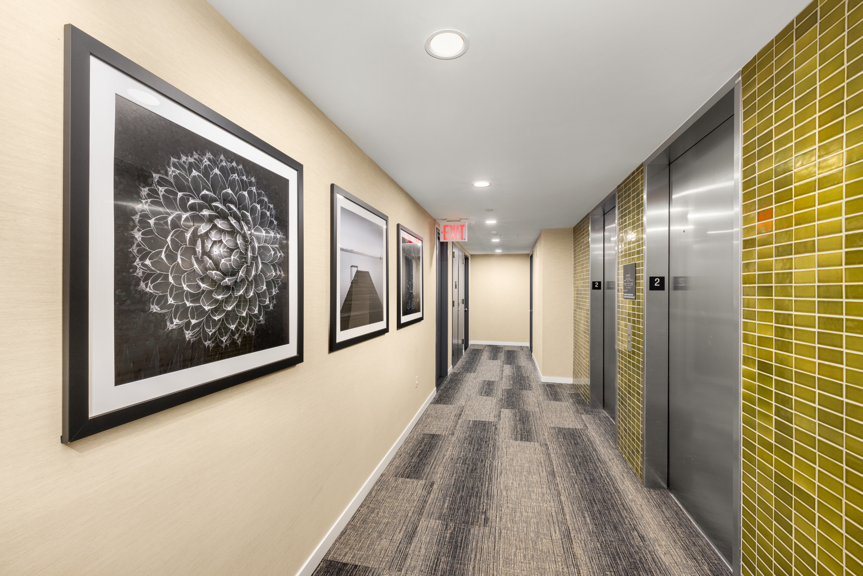 330 Spring Street, Unit 5C Manhattan, NY 10013 - Photo 12 of 18 a view of a hallway with wooden floor
