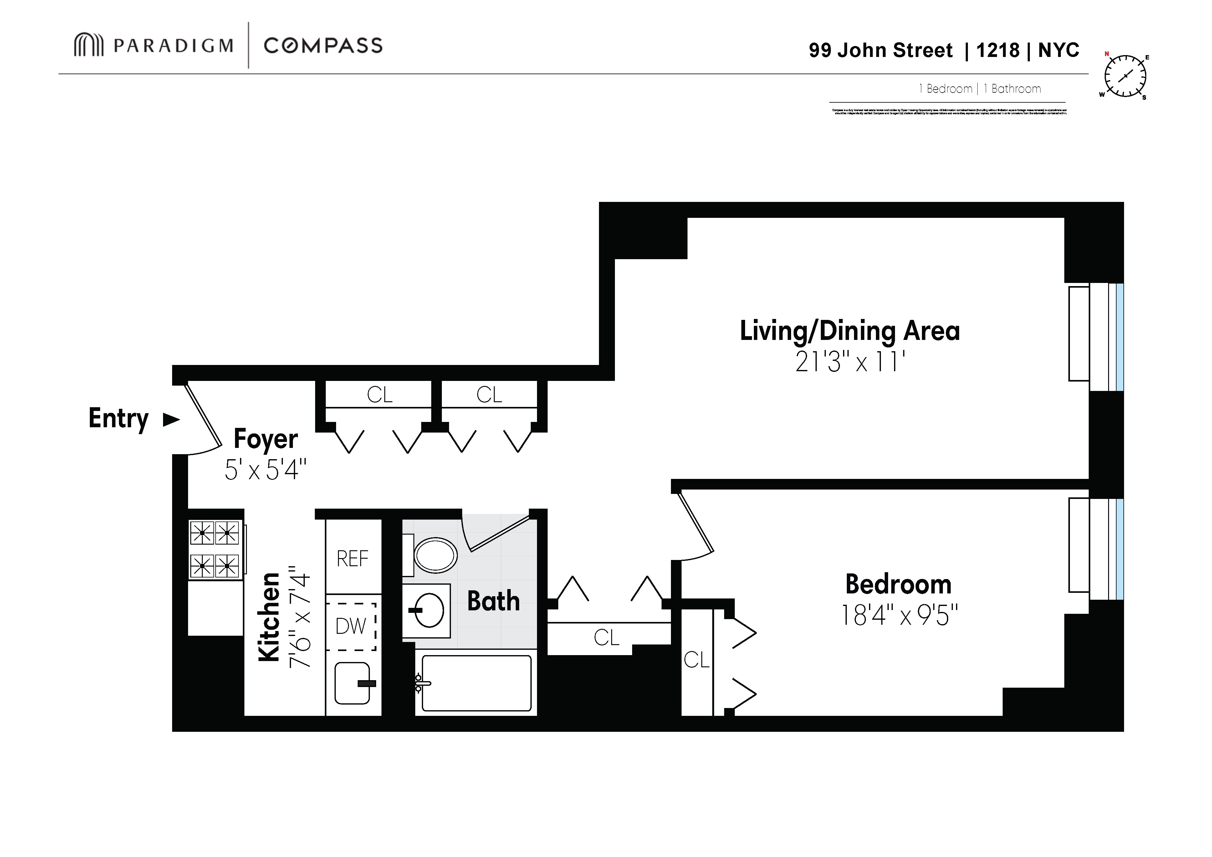 99 John Street, Unit 1218 Manhattan, NY 10038 - Photo 8 of 8