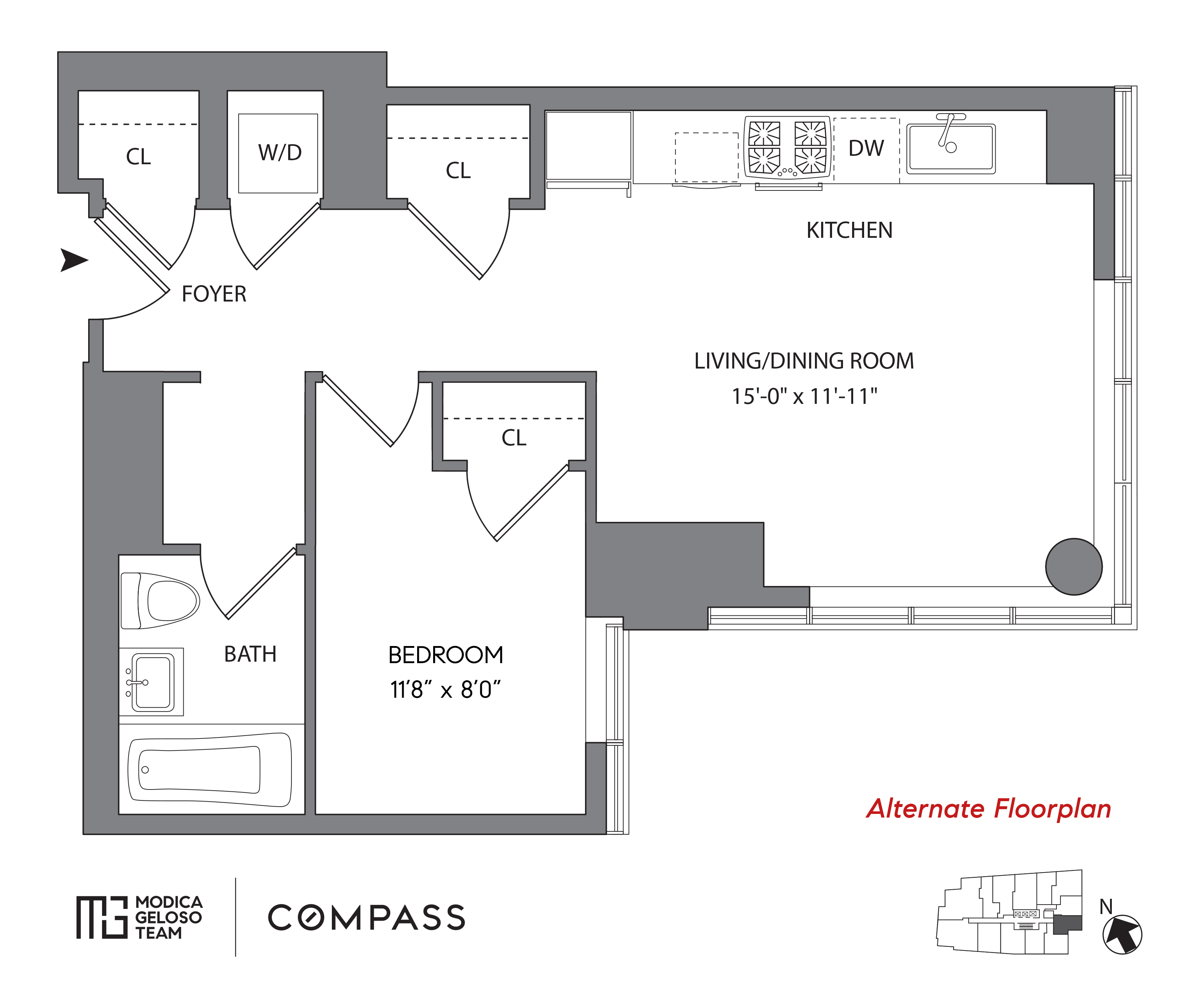 2 Northside Piers, Unit 5Q Brooklyn, NY 11249 - Photo 11 of 11 a picture of a wall with a white wall and a white wall
