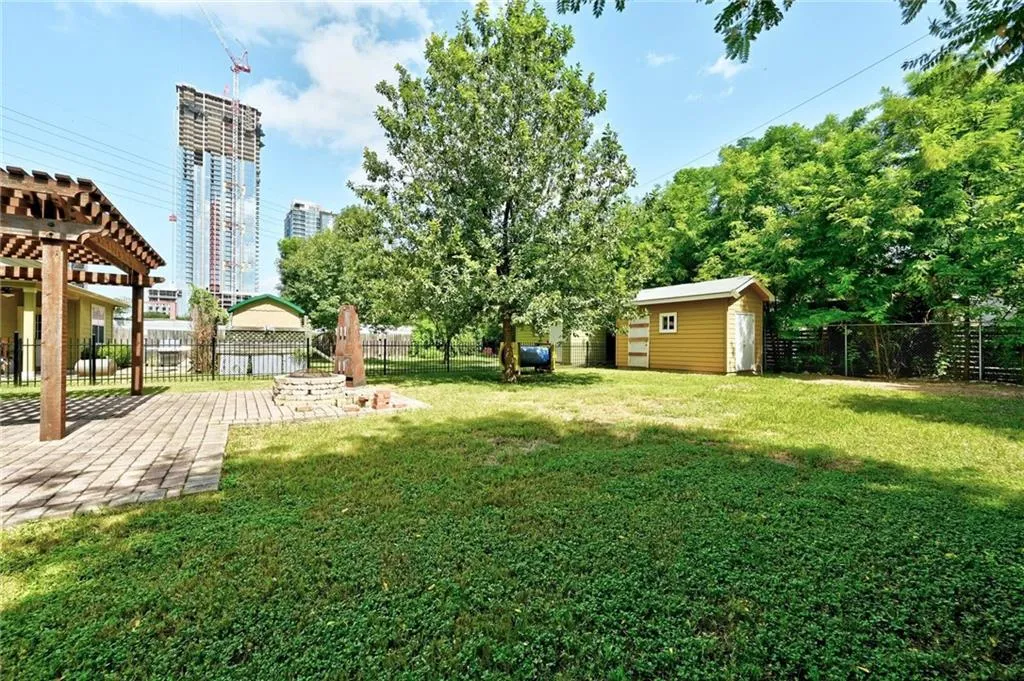 a view of a house with a park
