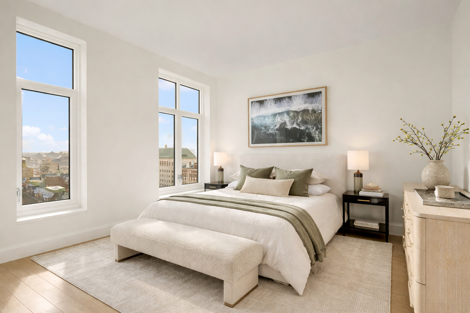 100 Claremont Avenue, Unit 29D Manhattan, NY 10027 - Photo 3 of 9 a bedroom with bed and a window