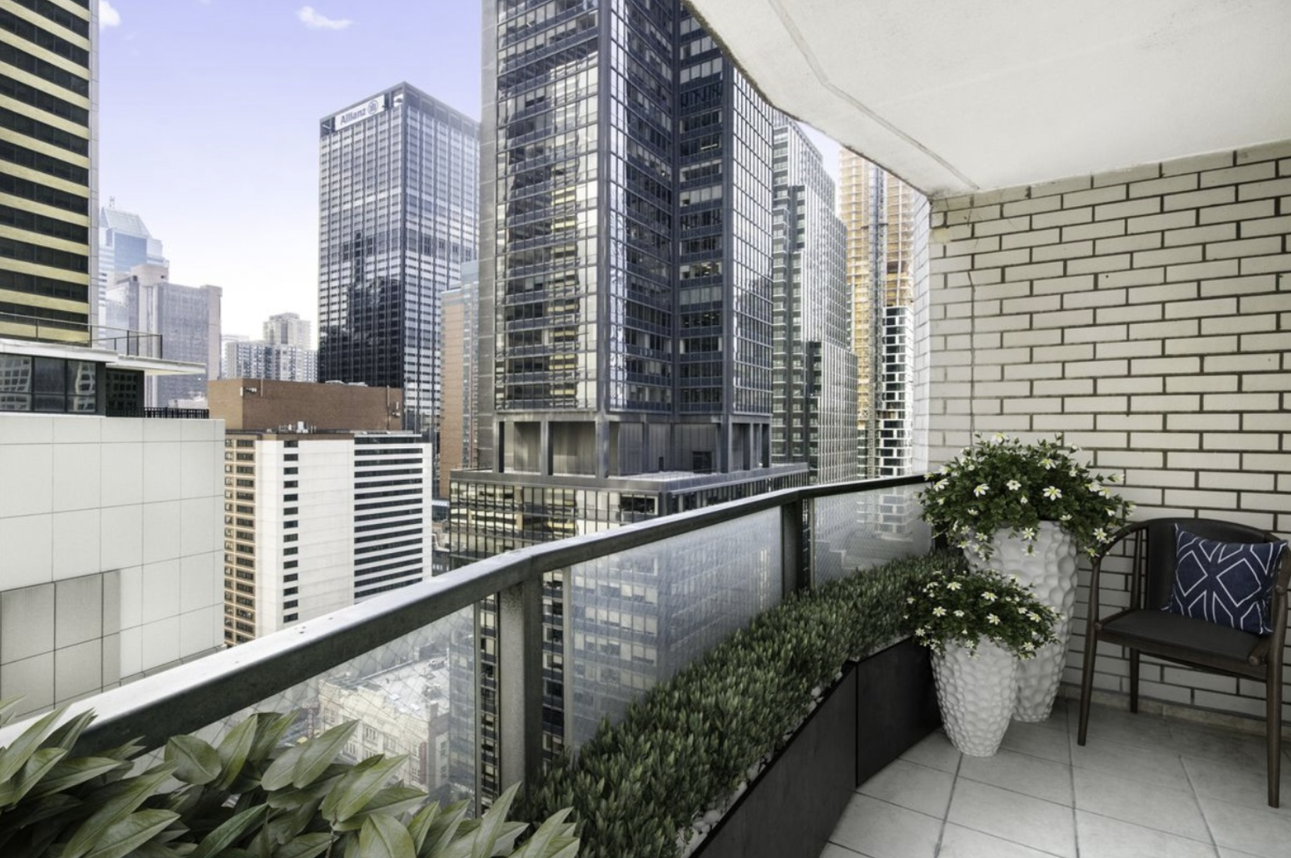 159 West 53rd Street, Unit 36C Manhattan, NY 10019 - Photo 1 of 9 a view of balcony with couch