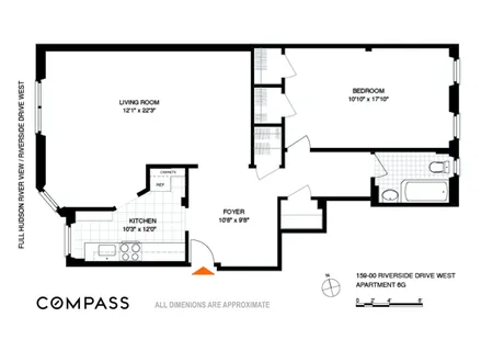 $675,000 | 159-00 Riverside Drive West, Unit 6G | Washington Heights