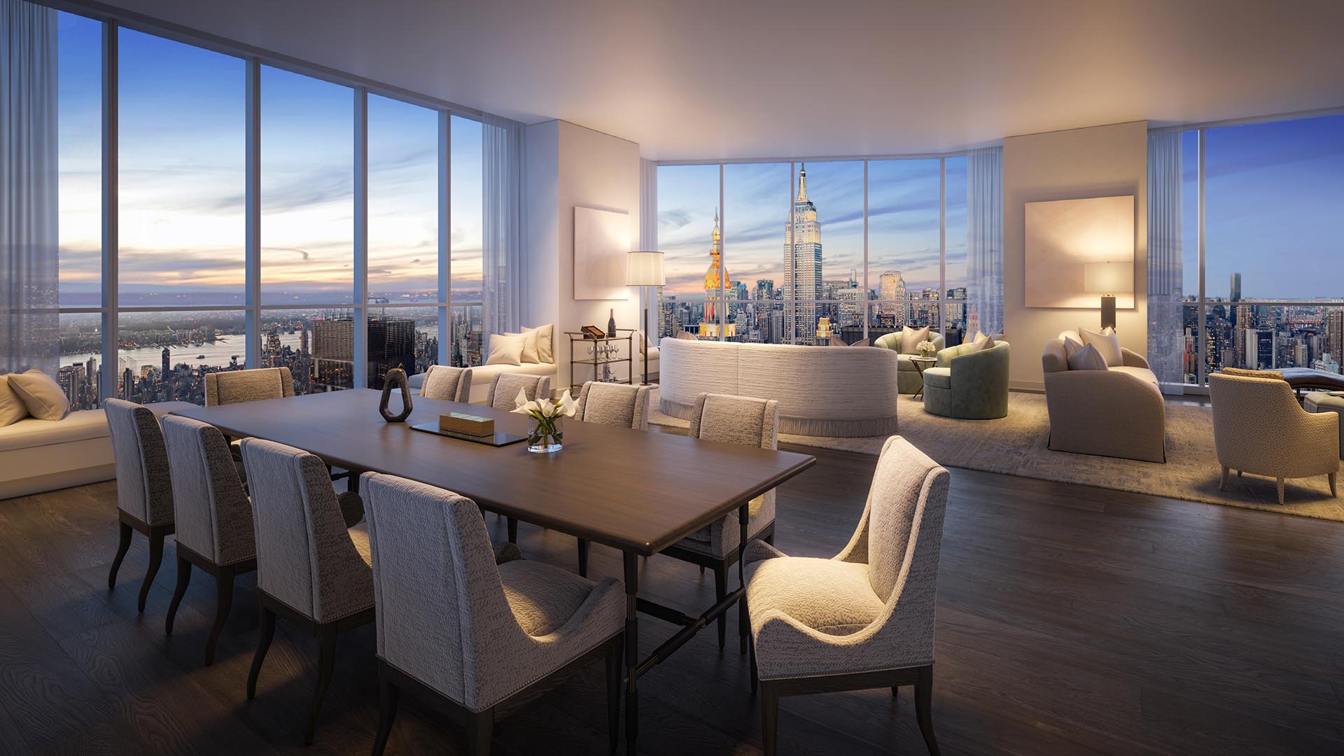 45 East 22nd Street, Unit 52/53B Manhattan, NY 10010 - Photo 23 of 27 a view of a dining room with furniture and window
