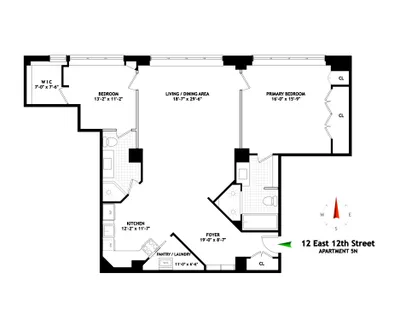 $2,850,000 | 12 East 12th Street, Unit 5N | Greenwich Village