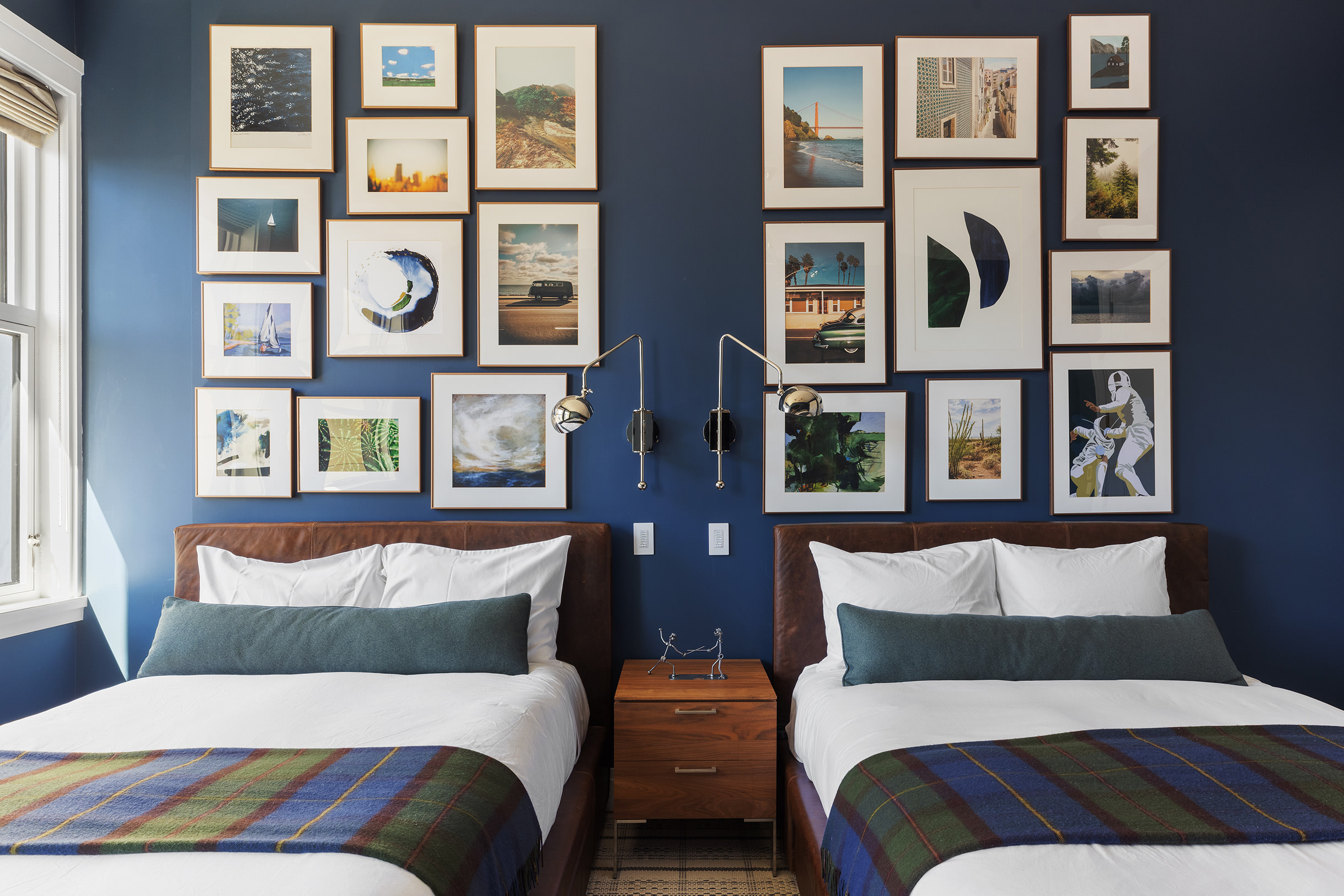 2 Park Place, Unit 35A Manhattan, NY 10007 - Photo 14 of 21 a bedroom with a bed and a painting on the wall