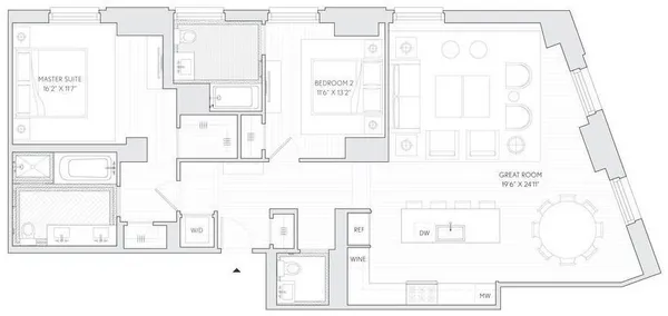 a picture of a bathroom with a window