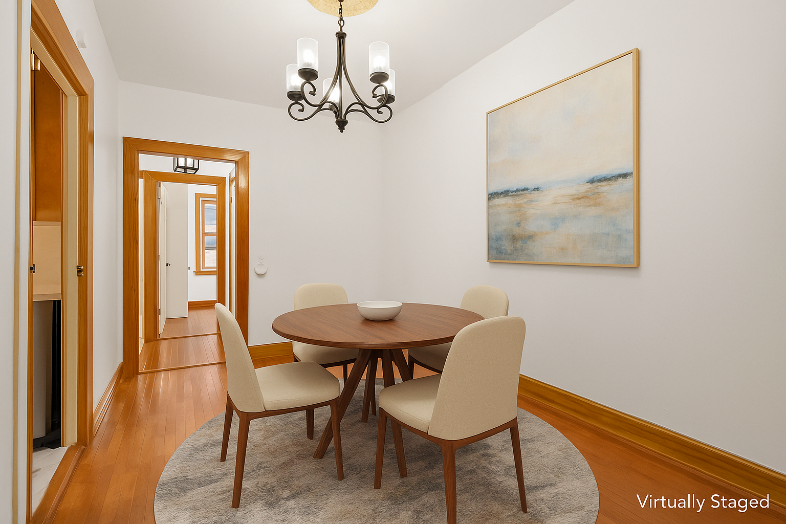 95 Chester Avenue, Unit 1 Brooklyn, NY 11218 - Photo 4 of 13 a view of a dining room with furniture and wooden floor