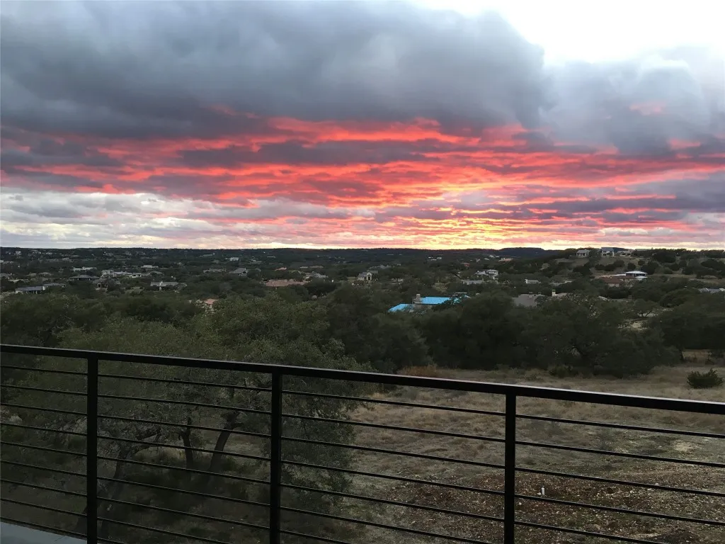 a view of city and mountain